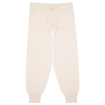 women's cream knit pant